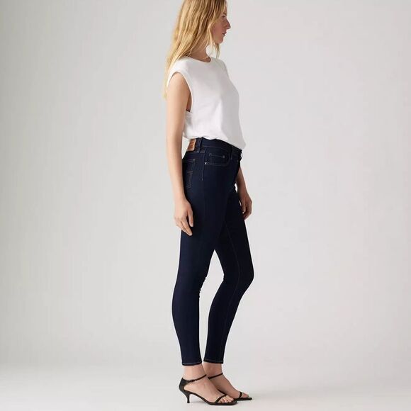 Levis Levi’s 721 High Rise Skinny Jeans Dark Wash Size 27 - Picture 2 of 13